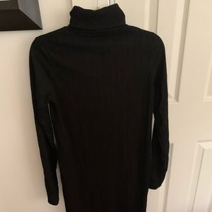 Black turtle neck dress
